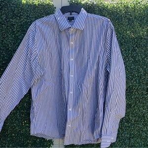 J. Crew Blue and White Casual Button Down Shirt Eligible 4 Items Bundle for $60